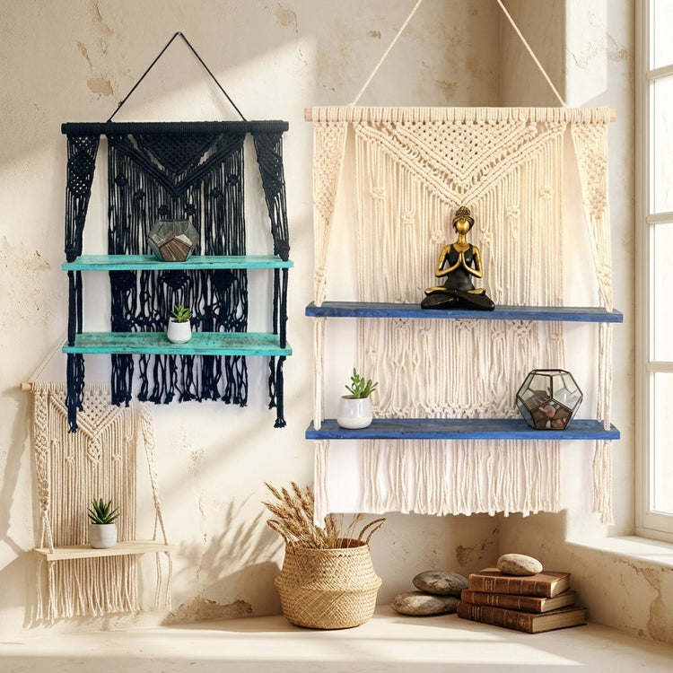 Estanterías de Macramé