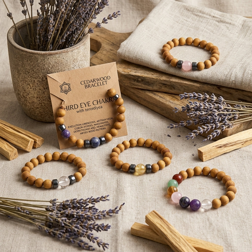 Pulseras de Cedro - Chakras