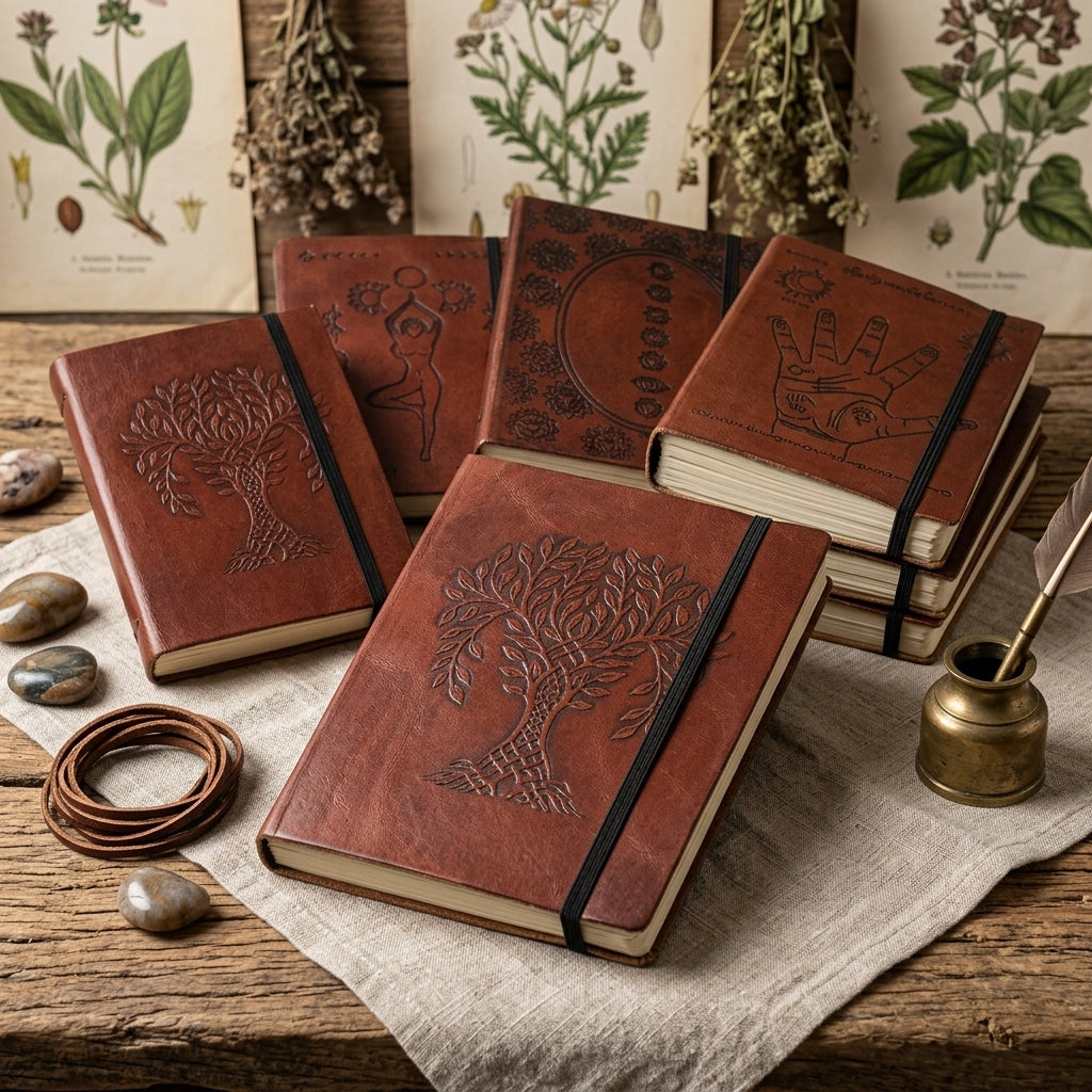 Libretas artesanales de cuero vegetal