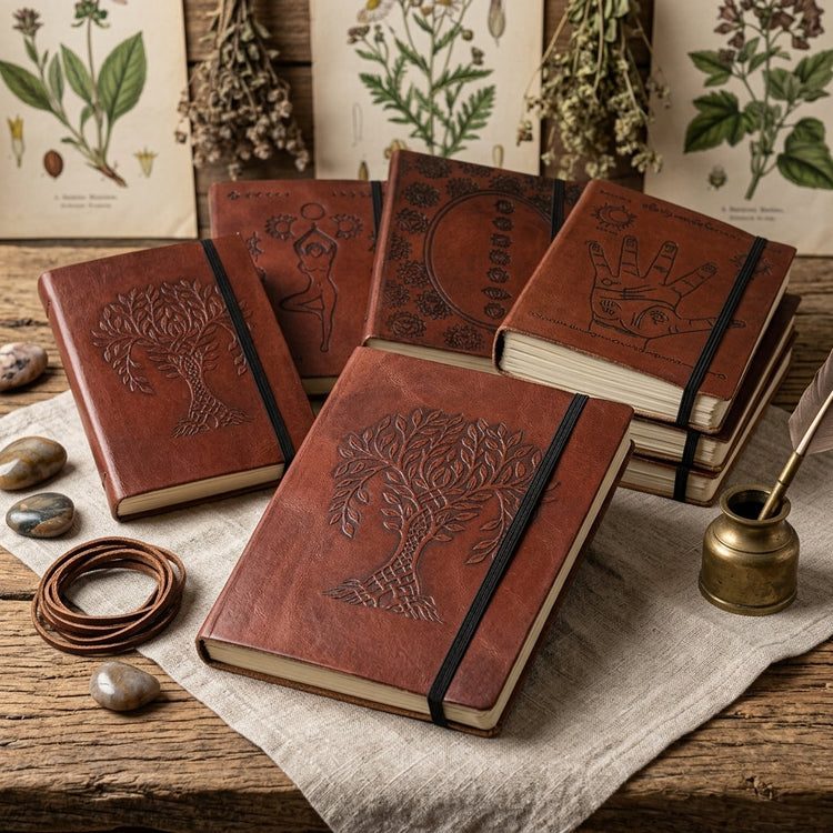 Libretas artesanales de cuero vegetal