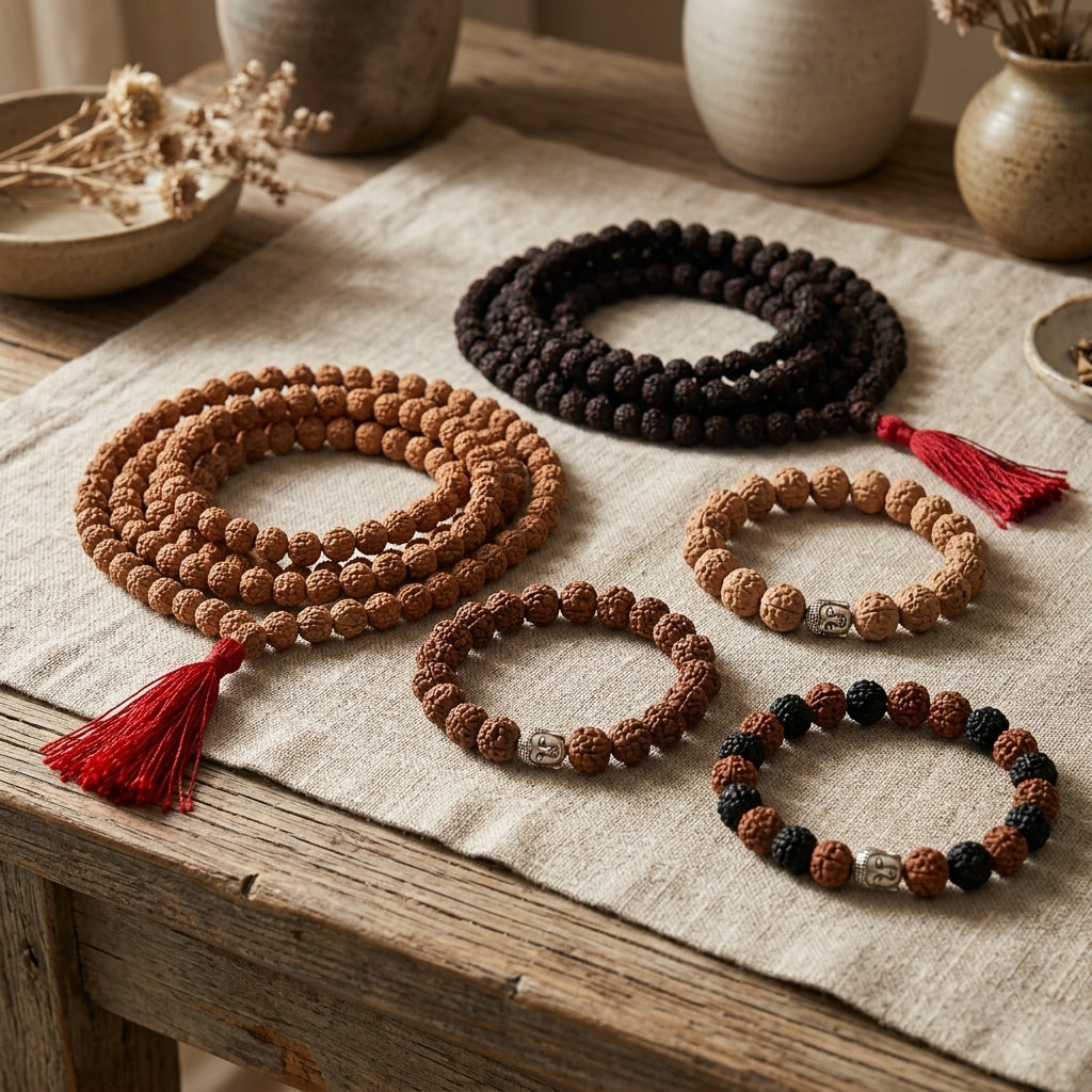 Rudraksha Buda Japa Mala