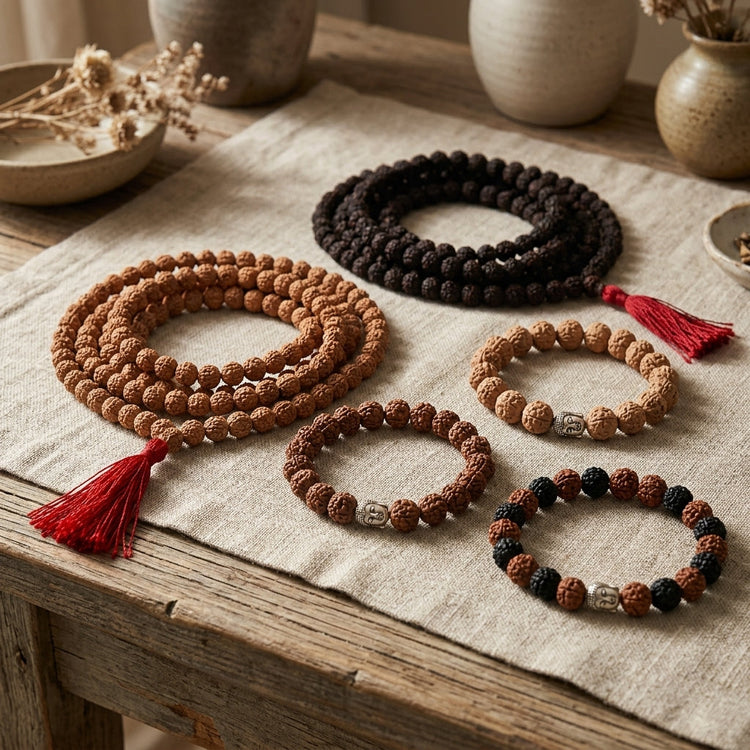 Rudraksha Buda Japa Mala