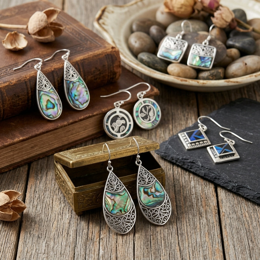 Pendientes de Madreperla y Plata 925