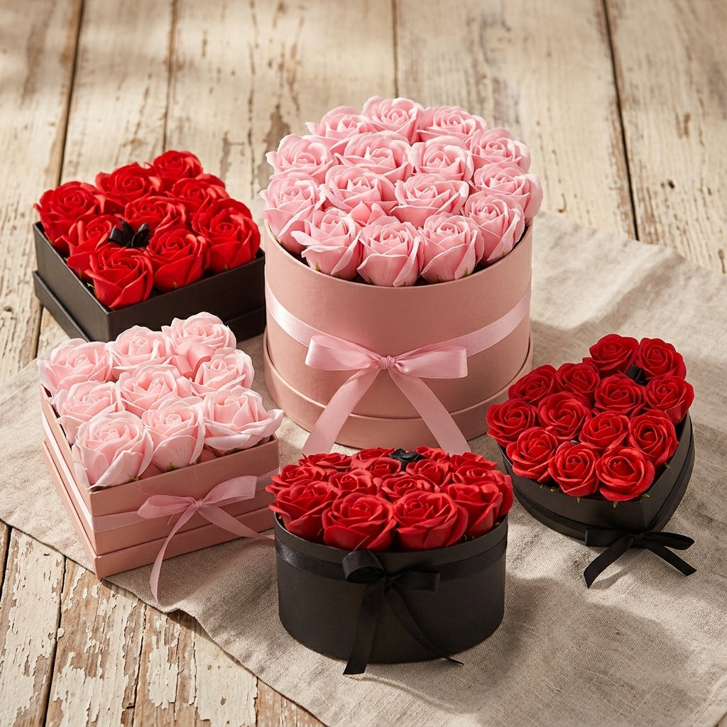 Caja de Regalo Flor de Jabón