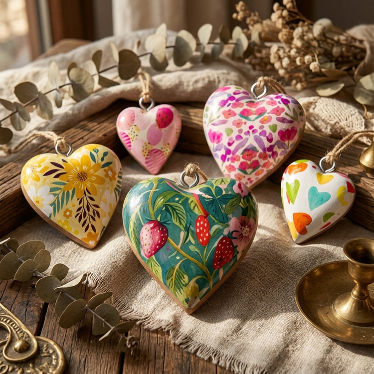 Corazones de Madera Decorativos