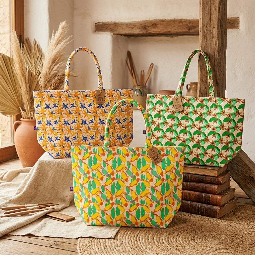 Bolsos grandes y brillantes