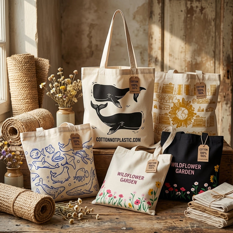 Bolsas de Algodón Bordadas Agnes + Cat