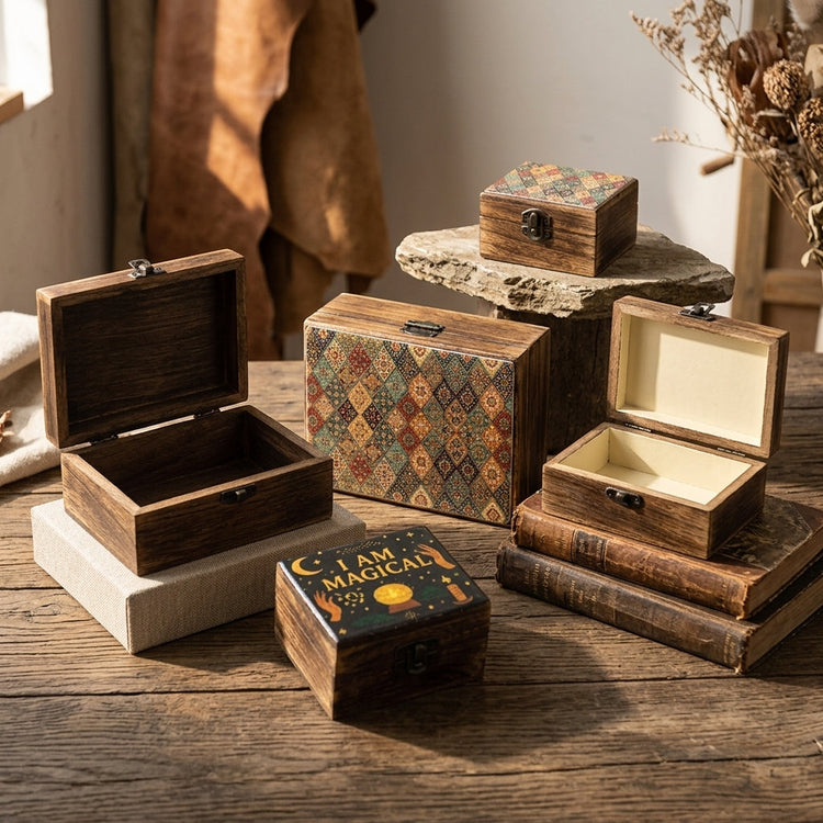 Cajas de Madera Esmaltadas en Cerámica