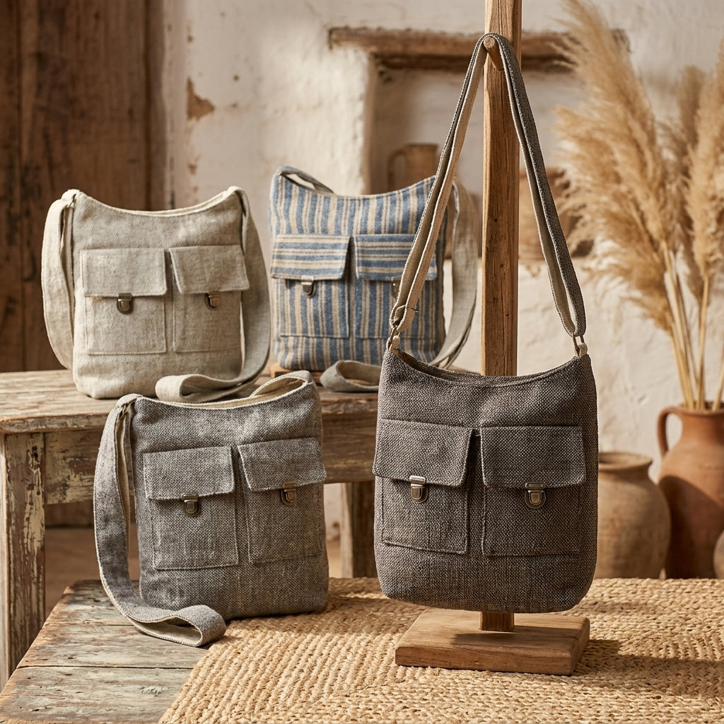 Bolsos de dos Bolsillos Tonos Naturales