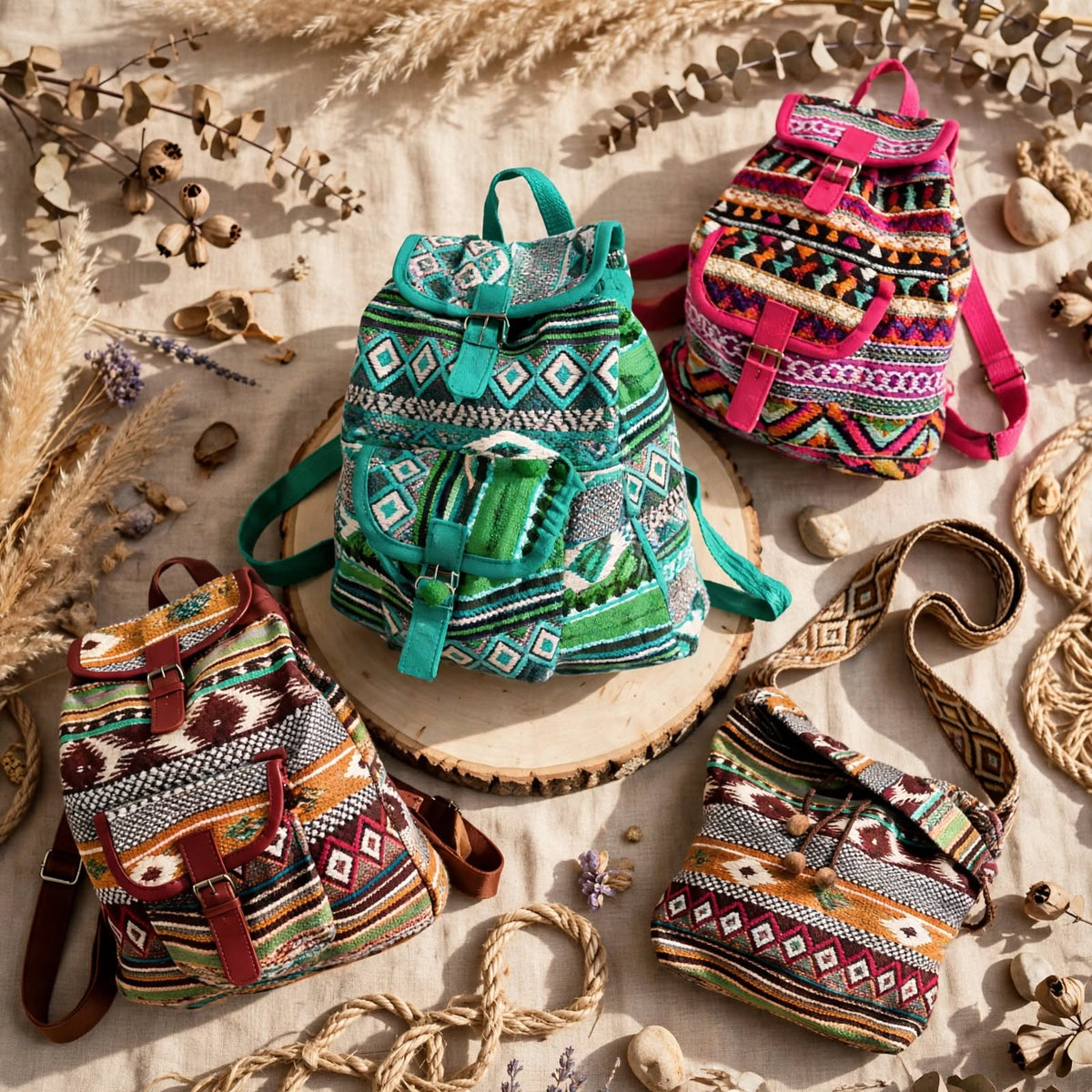 Bolsos Casuales Estilo Nepal