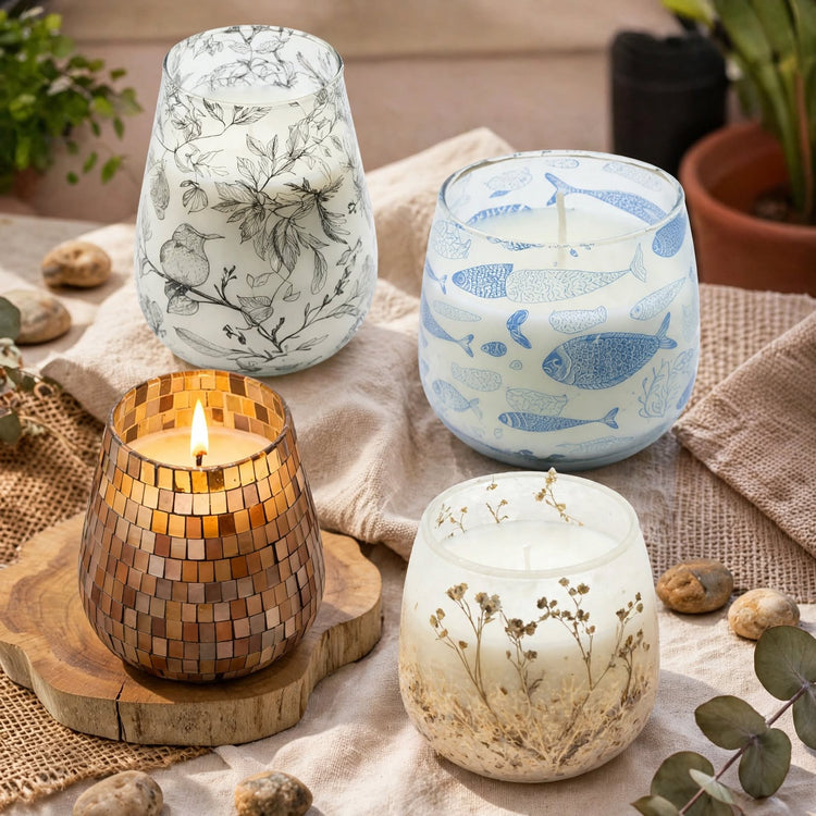 Velas en Tarros de Vidrio