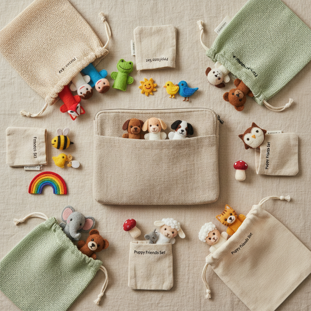 Bolsa con Marioneta de Dedo