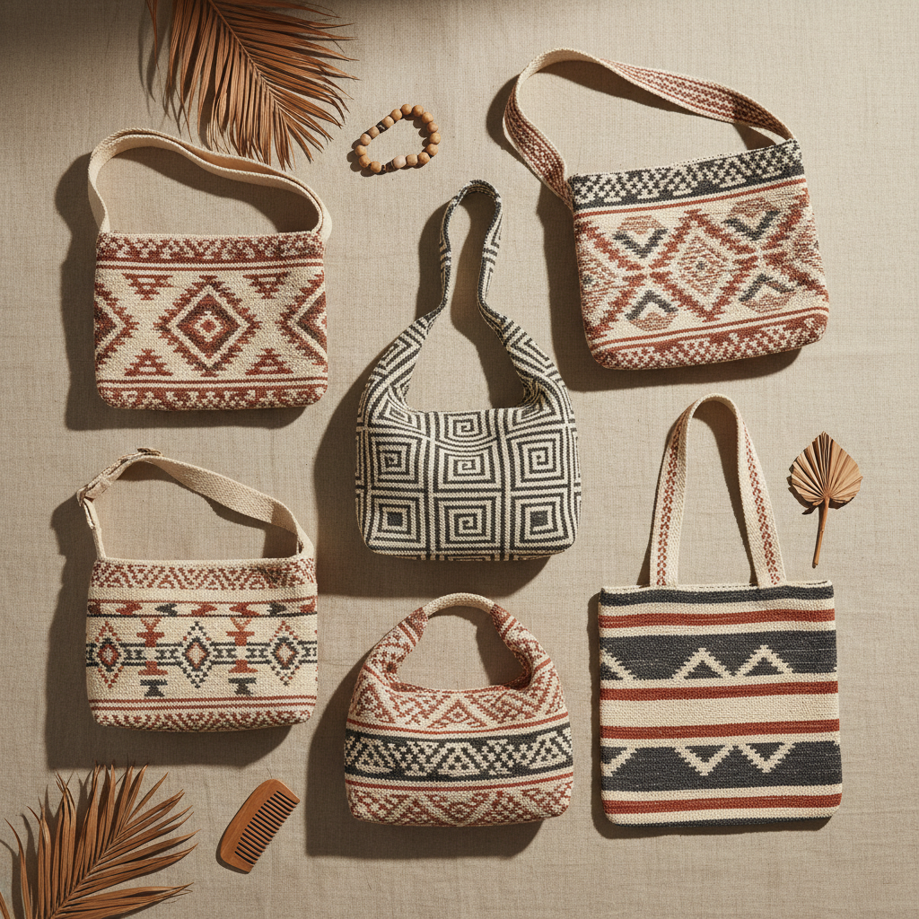 Bolsas Jacquard Naturales – Atlas Nomad