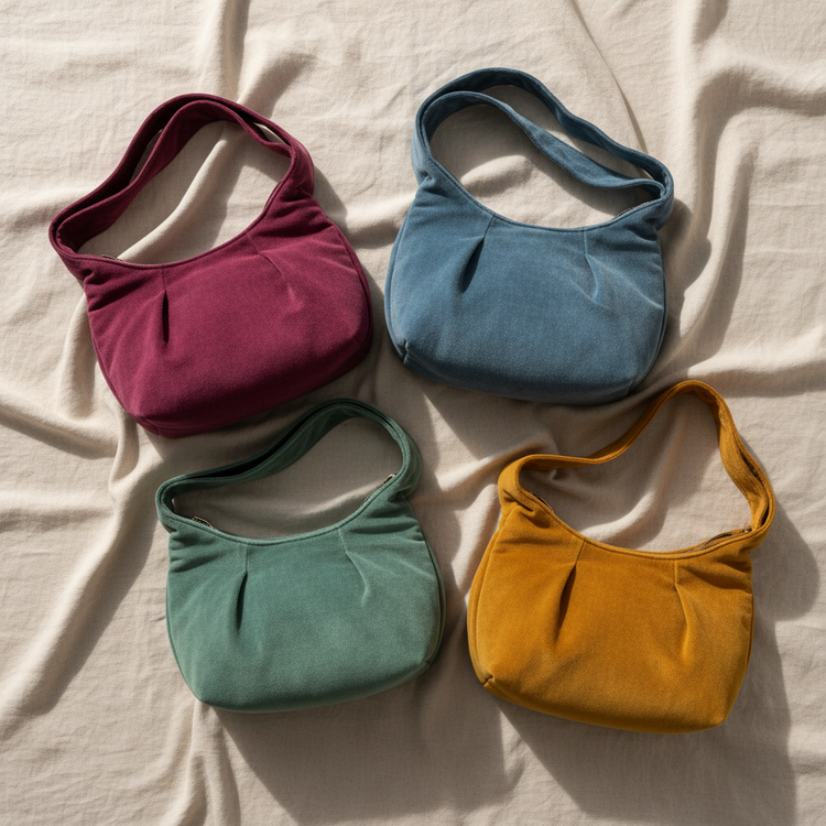 Bolso de Hombro de Tela Suave