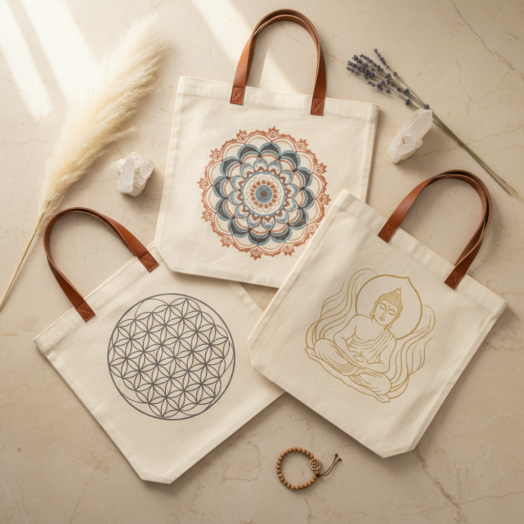 Bolso Natural con Asa de Piel