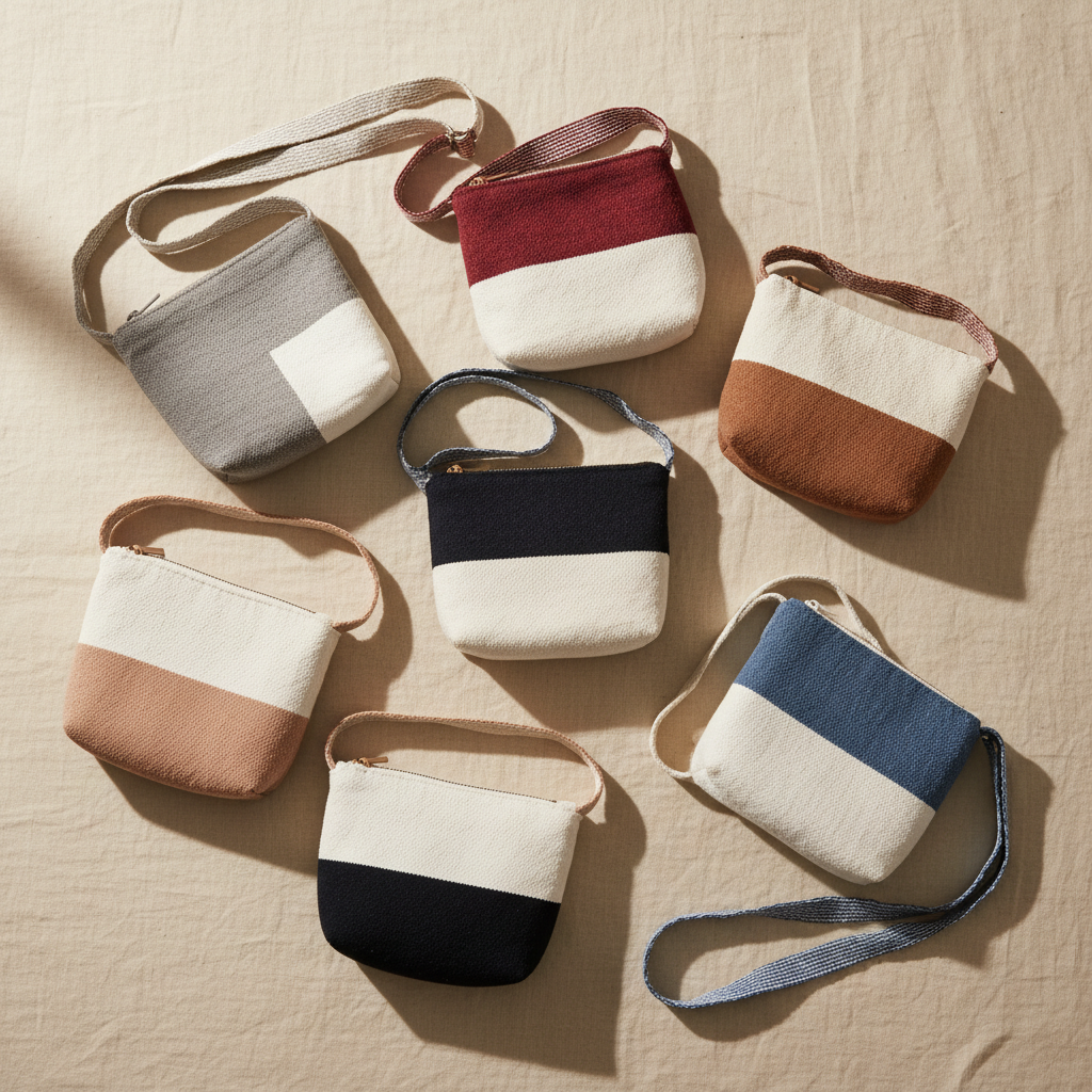 Bolsos Bandolera de Algodón Natural