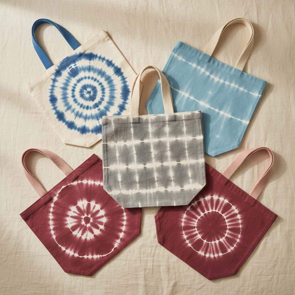 Bolsos de Algodón Natural Tie Dye
