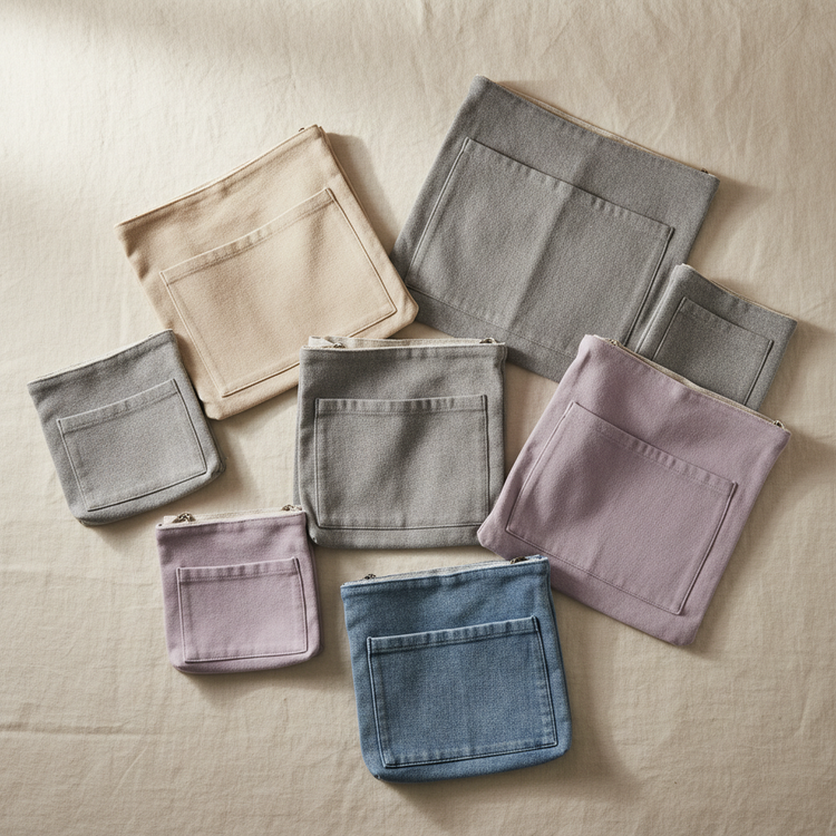Bolsos de dos Bolsillos Tonos Naturales