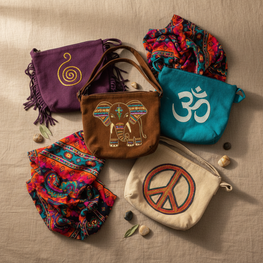 Bolsos Étnicos Estilo Hippie