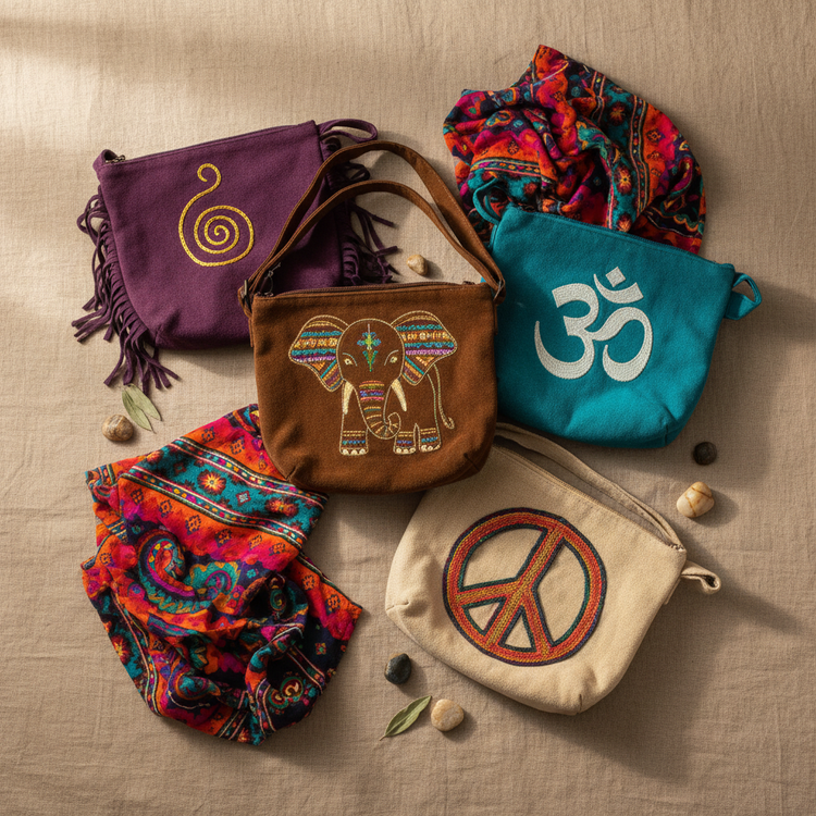 Bolsos Étnicos Estilo Hippie