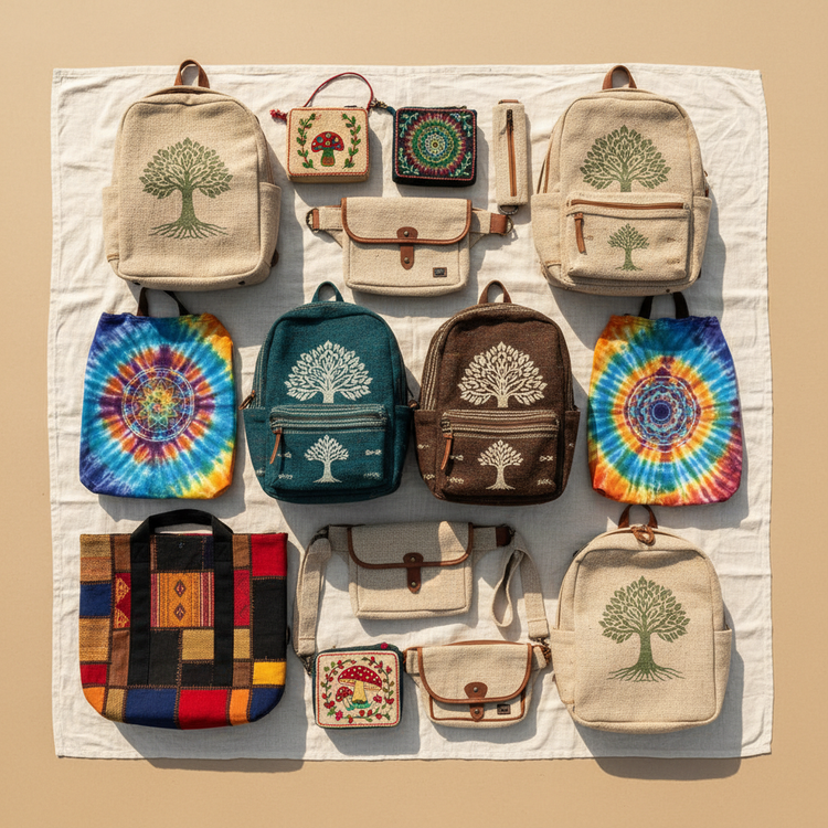 Bolsos y mochilas de cáñamo