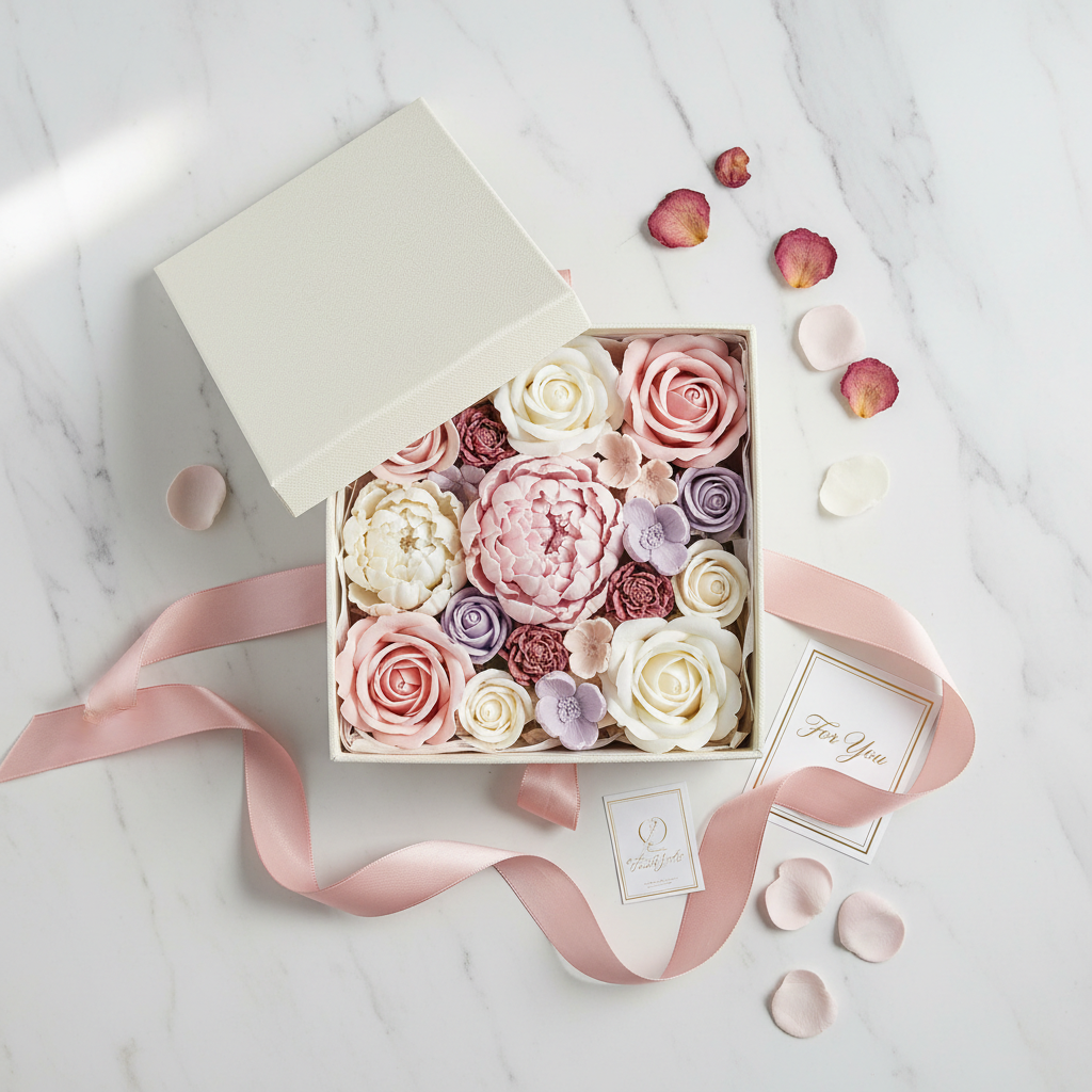 Caja de Regalo Flor de Jabón