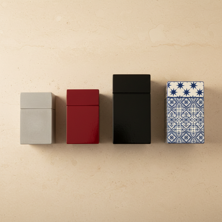 Cajas de Madera Esmaltadas en Cerámica