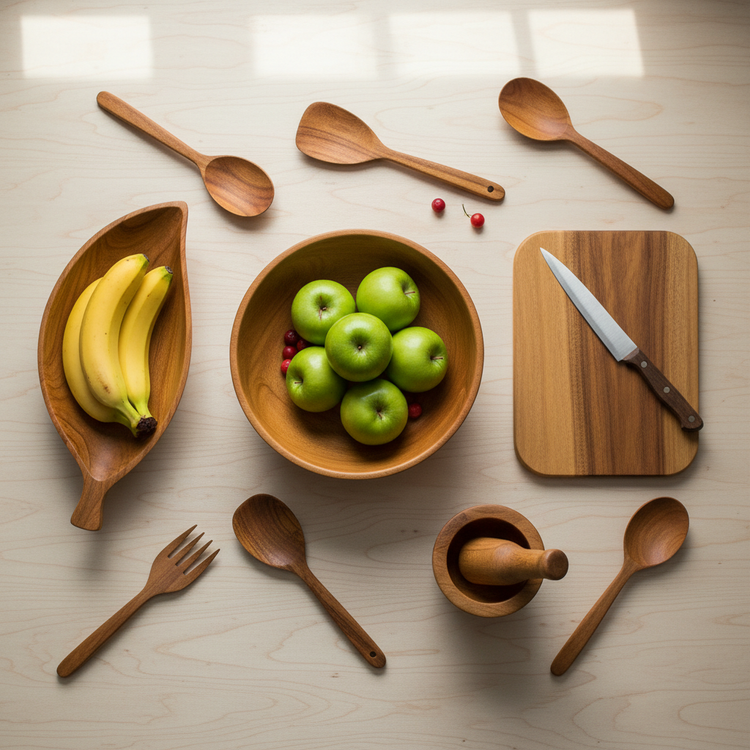 Cuencos y Utensilios de Madera