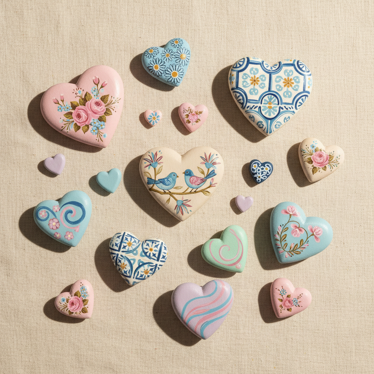 Corazones de Madera Decorativos
