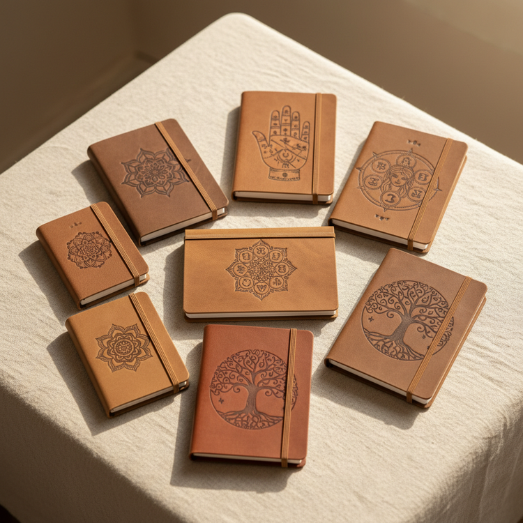 Libretas artesanales de cuero vegetal
