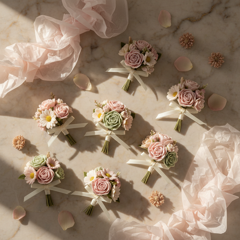 Pequeños Ramos de Flores de Jabón