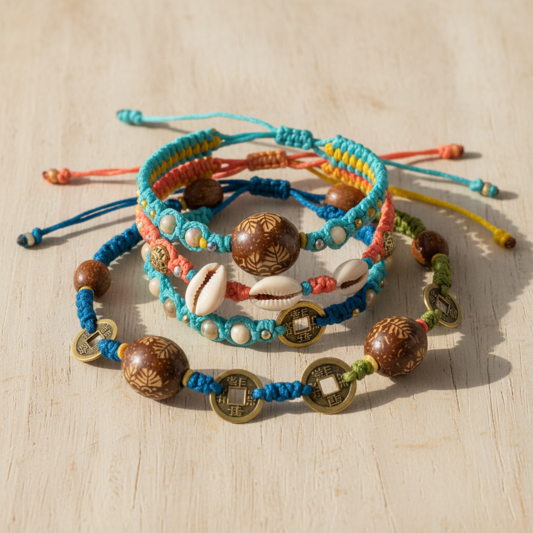 Pulseras de Amistad Hechas a Mano