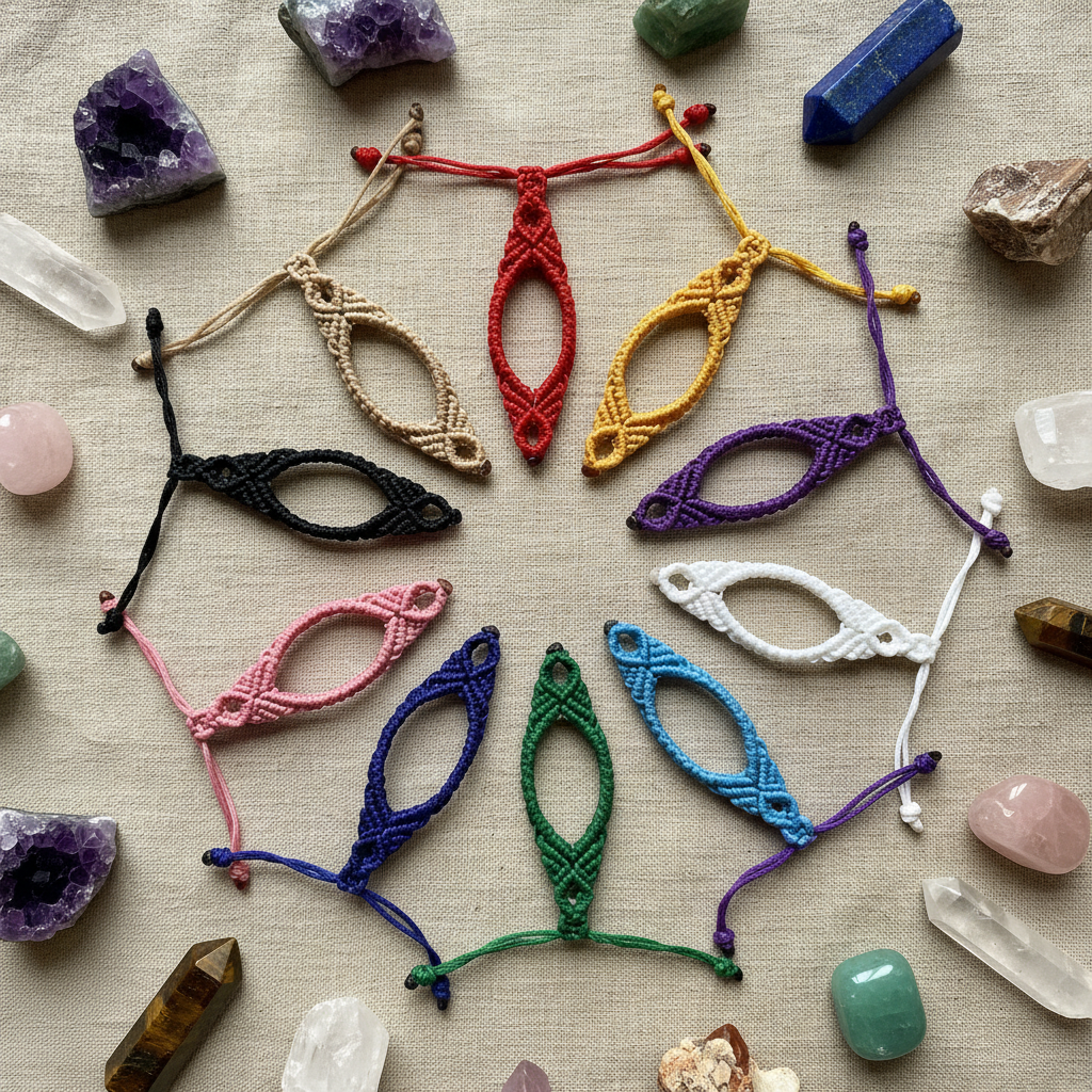 Pulseras de Macramé para Piedras Preciosas