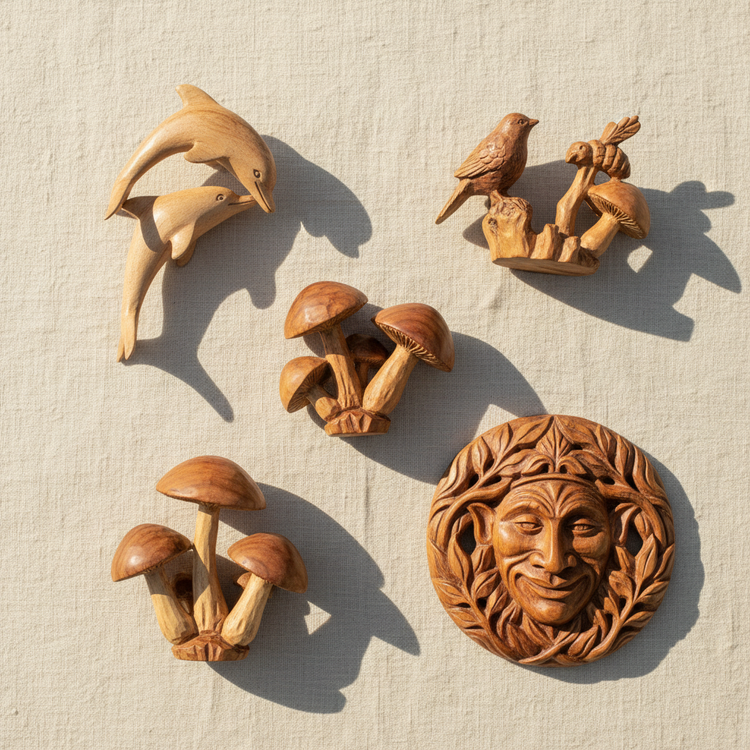 Tallados artísticos en madera de parásitos