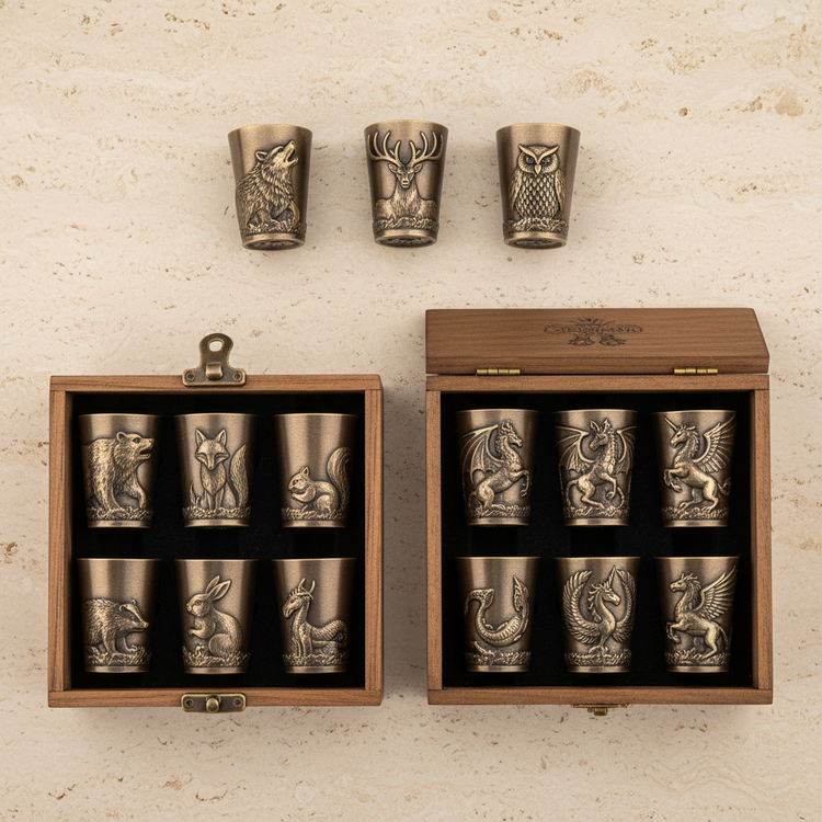 Vasos de Chupito de Criaturas Místicas