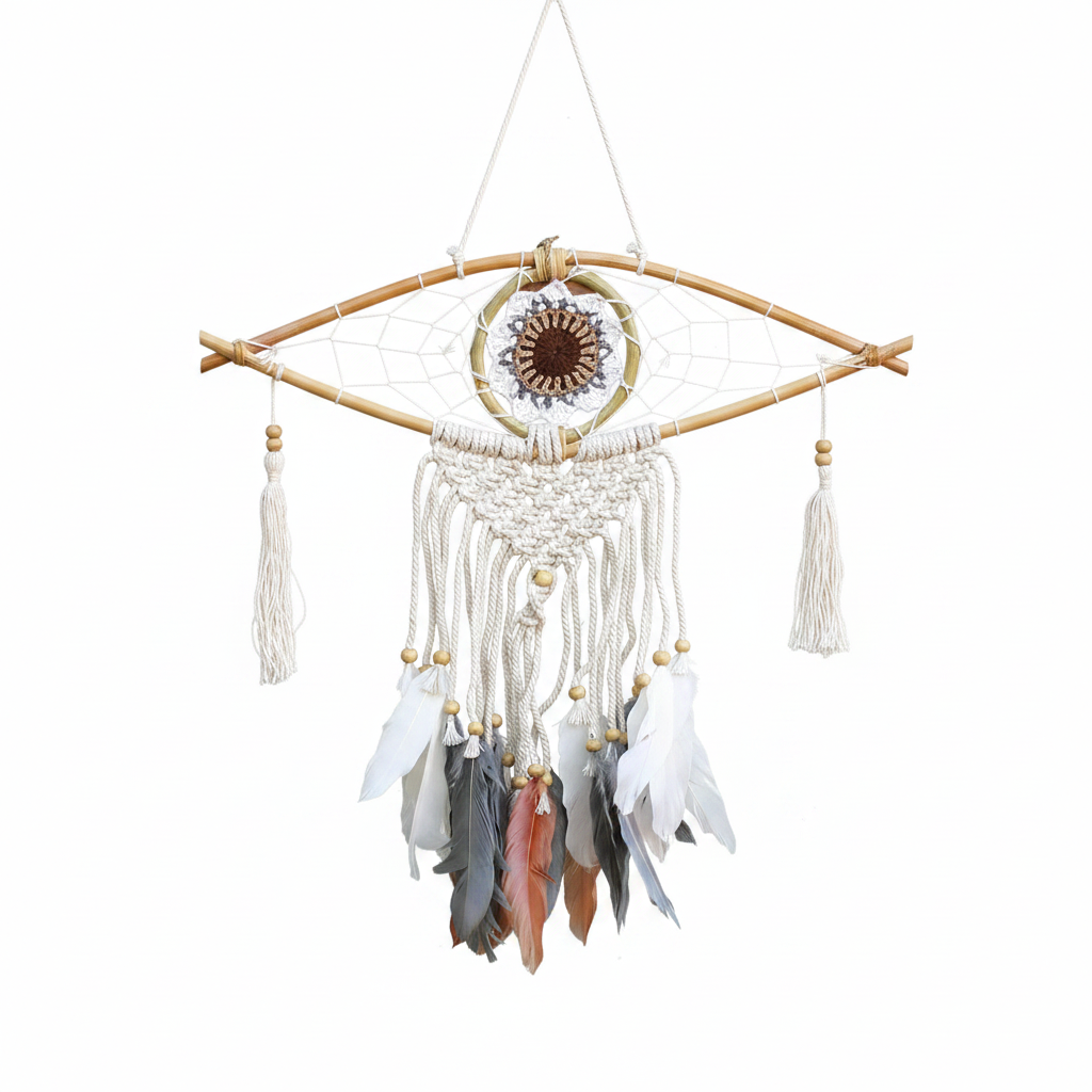 Atrapasueños - Sm Macramé Ojo Colores Surt - Atrapasueños, Artisan Product