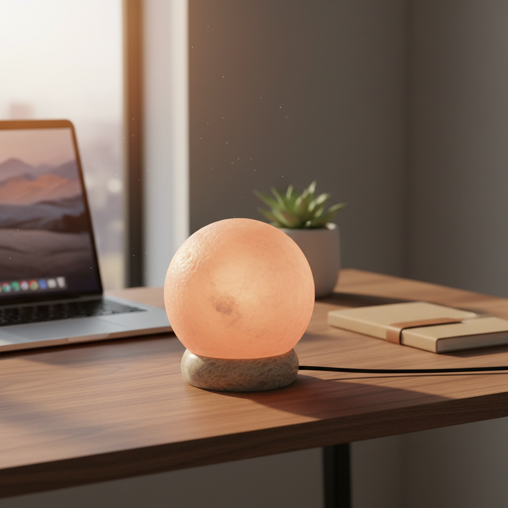 Quality USB ball salt lamp - 8 cm (multi)