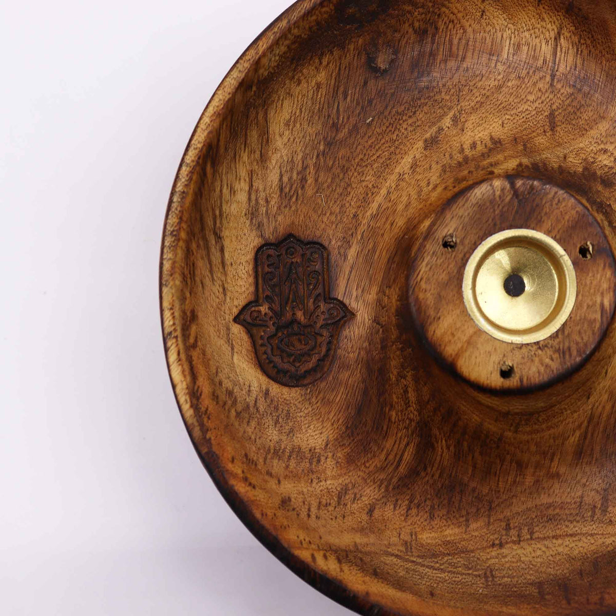 Disco porta incienso para conos y varillas - Hamsa - Soporte de Incienso