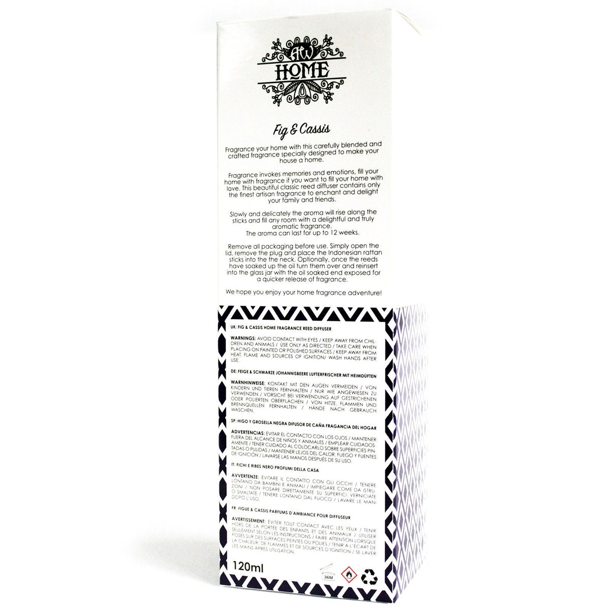 Difusor aromático 120ml - higo y grosella negra - Difusor aromático 120ml