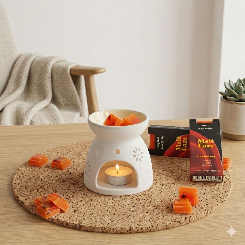 MeltEaze Wax Melts 50g - Fuego de Cornalina - Naranja especiada