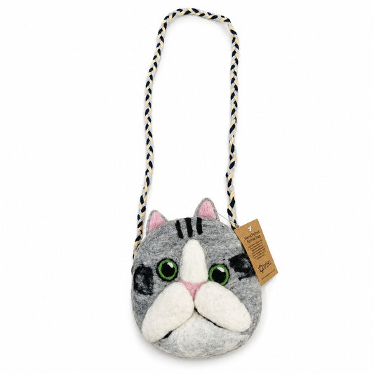 Bolsas de animales bonitas - Gato - Bolsos de Fieltro | El Bazar de Tizar