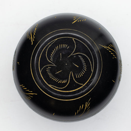 Cuenco sonoro de caldero - Hongo mágico - Amarillo (15 cm)