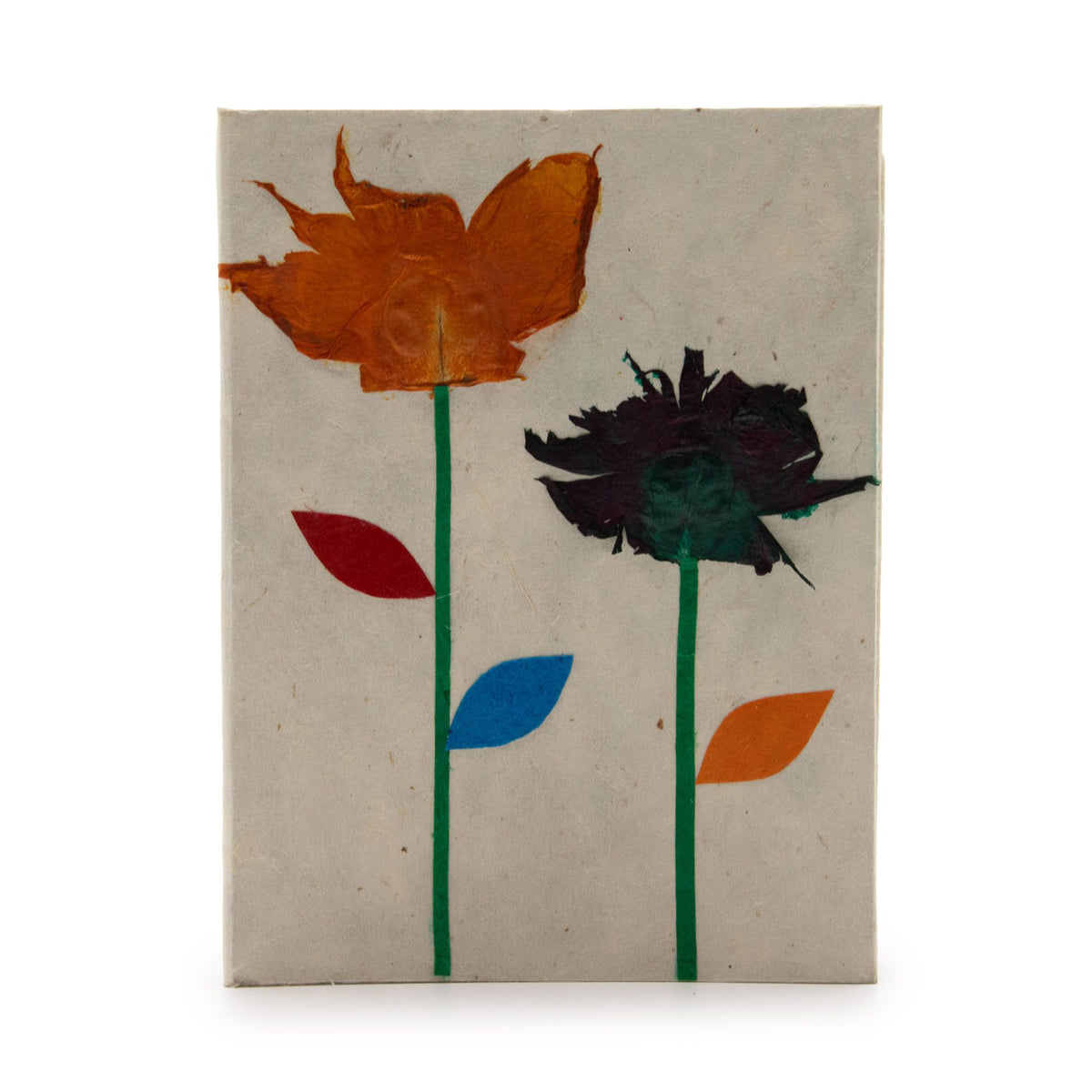 Cuaderno Med Lokta (15x12 cm) - 45 hojas - Diseño floral auténtico del Himalaya elaborado