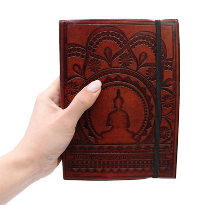 Cuaderno pequeño con elástico - Mandala tibetano
