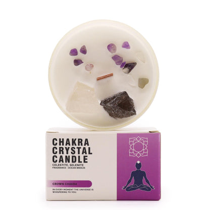 Velas de Cristal de Chakra  - Chakra de la Corona - Velas de Cristal de Chakras