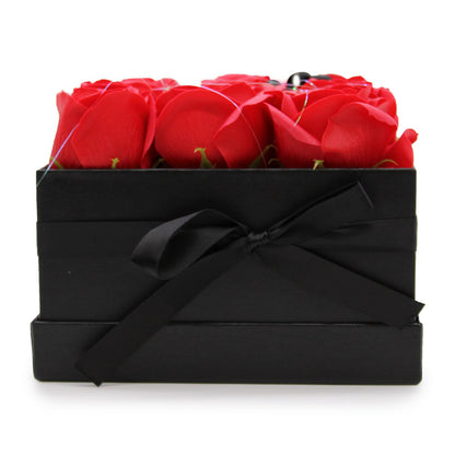Caja de Regalo - Rosas de Jabón · 9 ud Rojo
