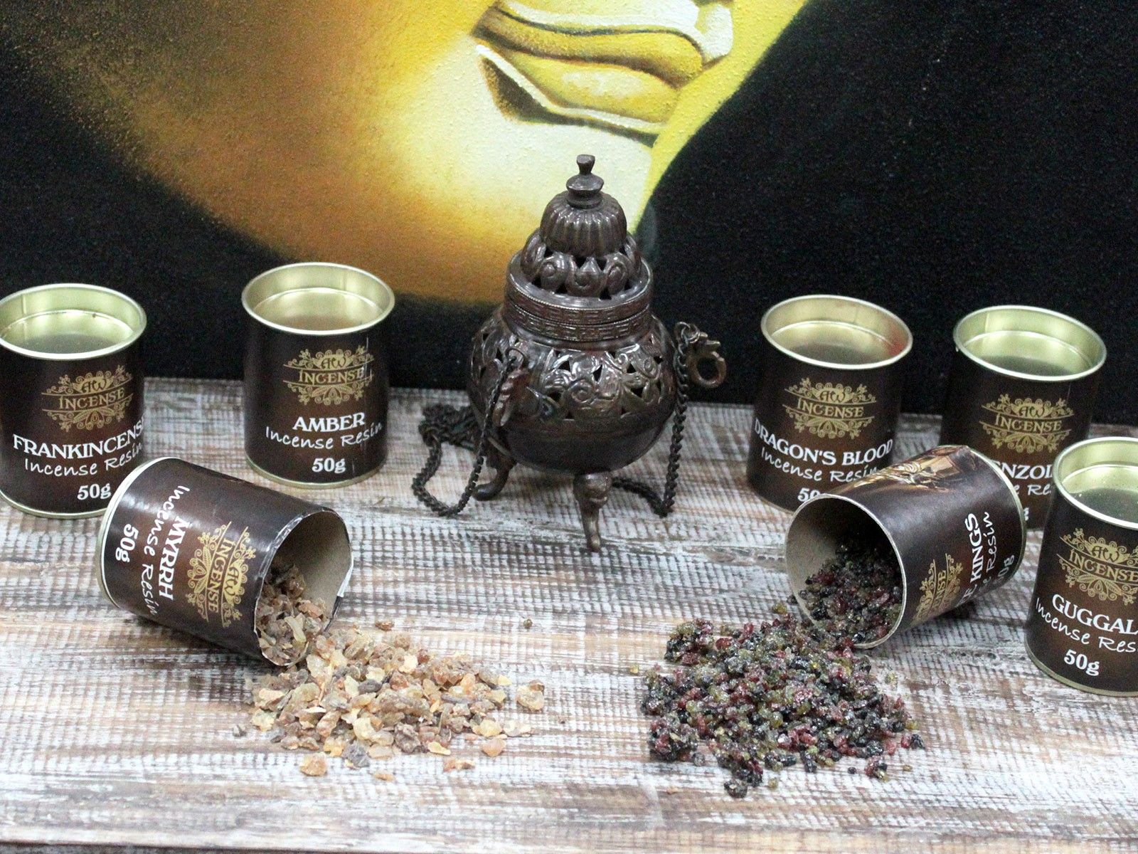 50g Resina de los Reyes Mago - Incienso Resina 50g Latas