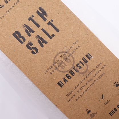 Greenman Rituals Sal de baño de Epsom con magnesio – Fórmula pura