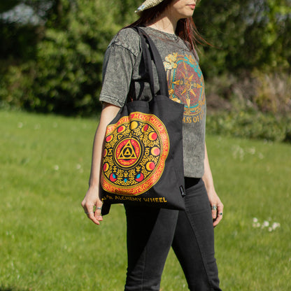Bolso Tote Icónico Clásico - Luna Alchemy Wheel - Negro 6 oz