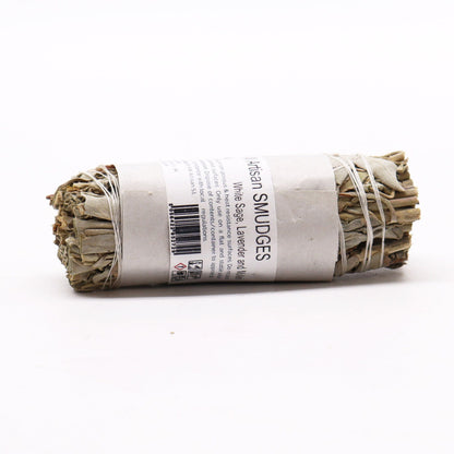 Atado de Hierba - Salvia Blanca, Lavanda y Gordolobo - Atados de Smudge – Envuelto individualmente